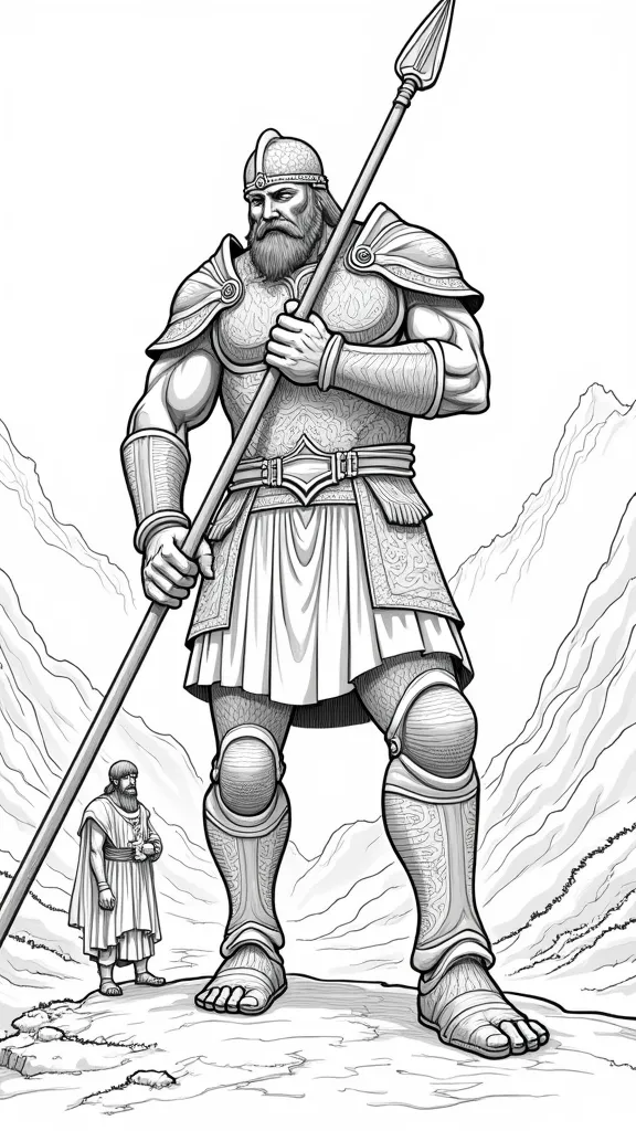 coloriage goliath